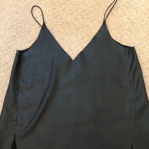 Zara Spain leather tank top